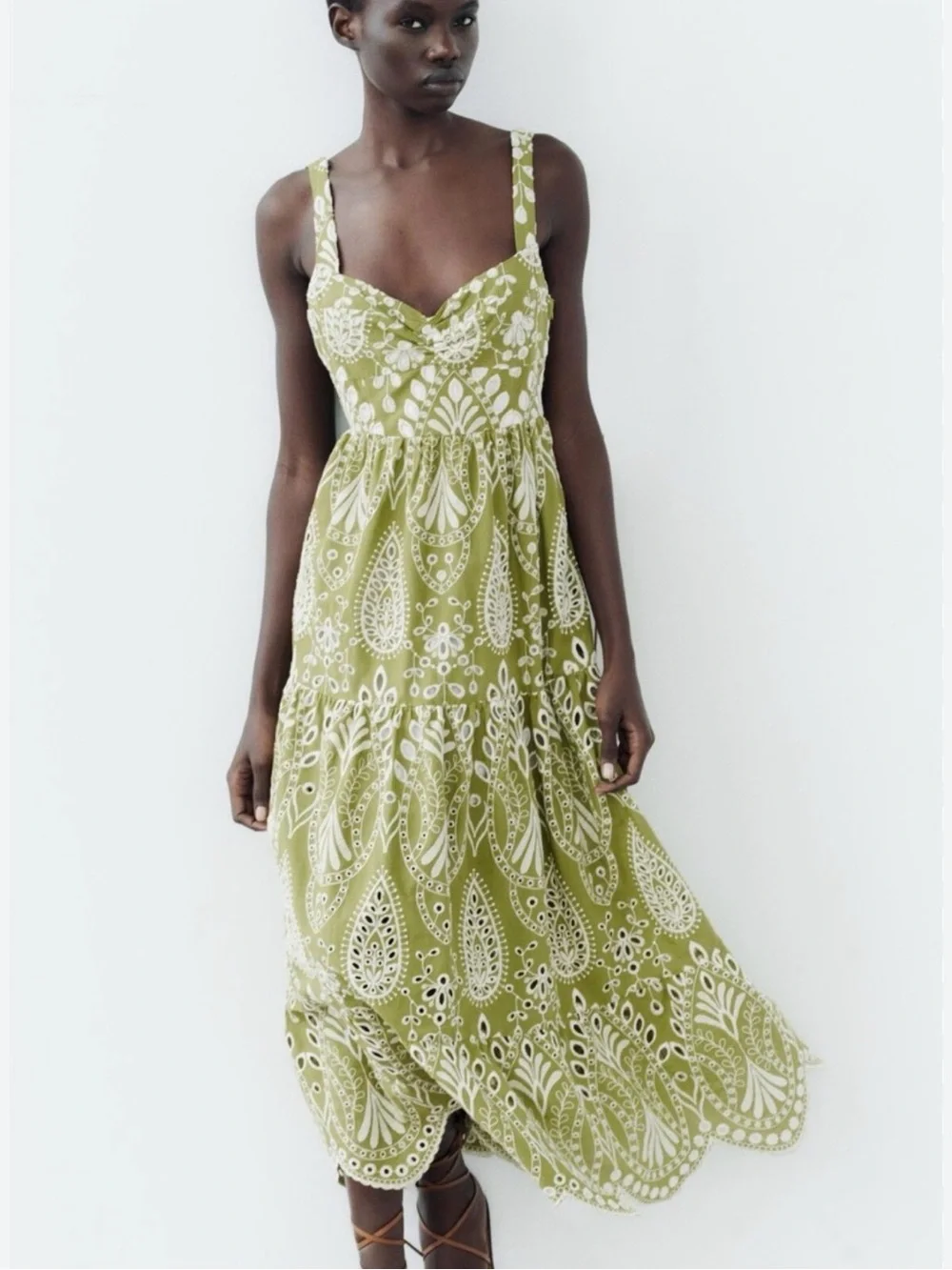 Zara | Dresses | Zara Olive Green Gorgeous Paisley Eyelet Maxi Dress Size Medium | Poshmark Zara | Dresses | Zara Olive Green Gorgeous Paisley Eyelet Maxi Dress Size Medium | Poshmark